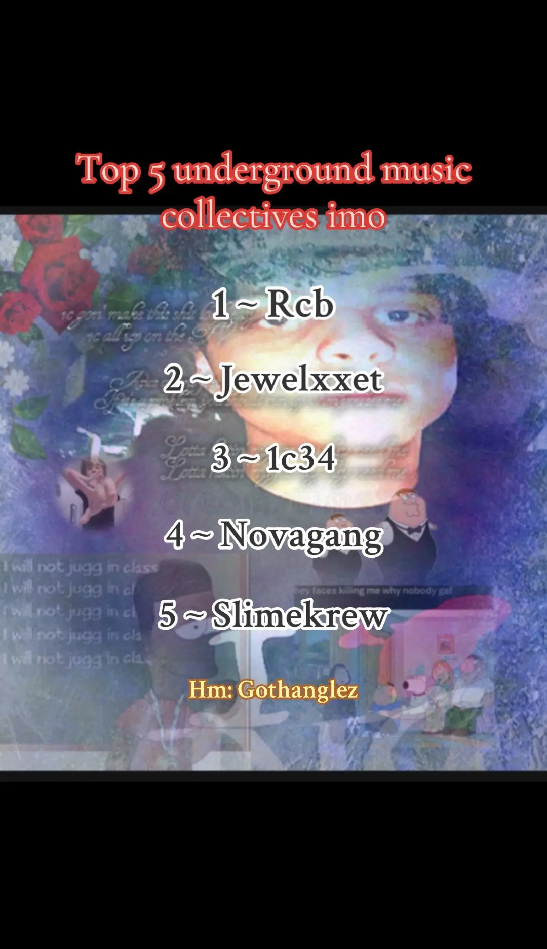 Rcb obv getting nm 1 hi c tha goat, this list is also of all time underground collectives and if u dissagree idgaf #underground #1c34 #jewelxxet #reptillianclubboyz #viral 