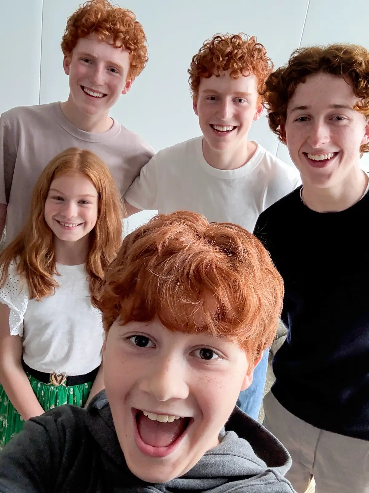 The Burrow is nearly full. Joining our very own Alastair Stout as Ron Weasley, we warmly welcome Tristan Harland as Fred Weasley, Gabriel Harland as George Weasley, Ruari Spooner as Percy Weasley, and Gracie Cochrane as Ginny Weasley to the HBO Original Series Harry Potter. (Charlie’s in Romania at the moment but will be joining us soon enough...)