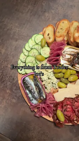 Trader Joe’s Girl Dinner  #tinfish #fyp #sardines #traderjoes #savortheflavor #snackboard #charcuterie #girldinner 