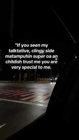 you’re special to me.
