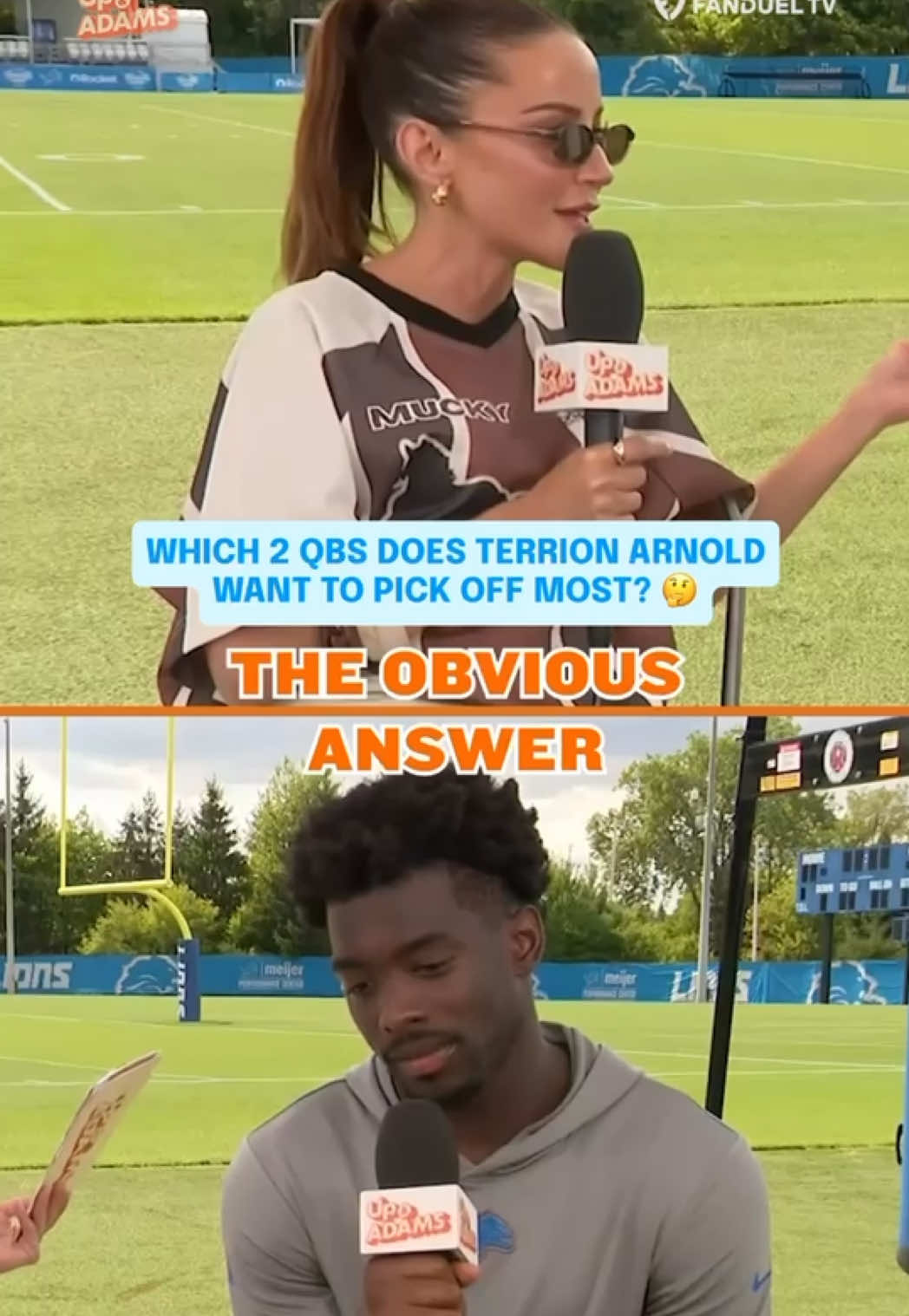 Manifesting picks with Terrion Arnold! @NFL @Detroit Lions #onepride 