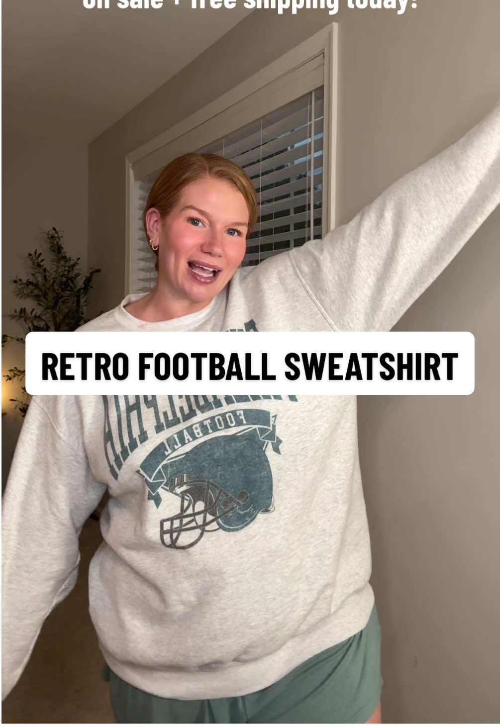 don’t forget to grab your cute, vintage football sweatshirts before the season starts! @PartyOnShop  #vintagefootballsweatshirt #footballsweatshirt #gobirds #footballseason #tiktokshopcreatorpicks 