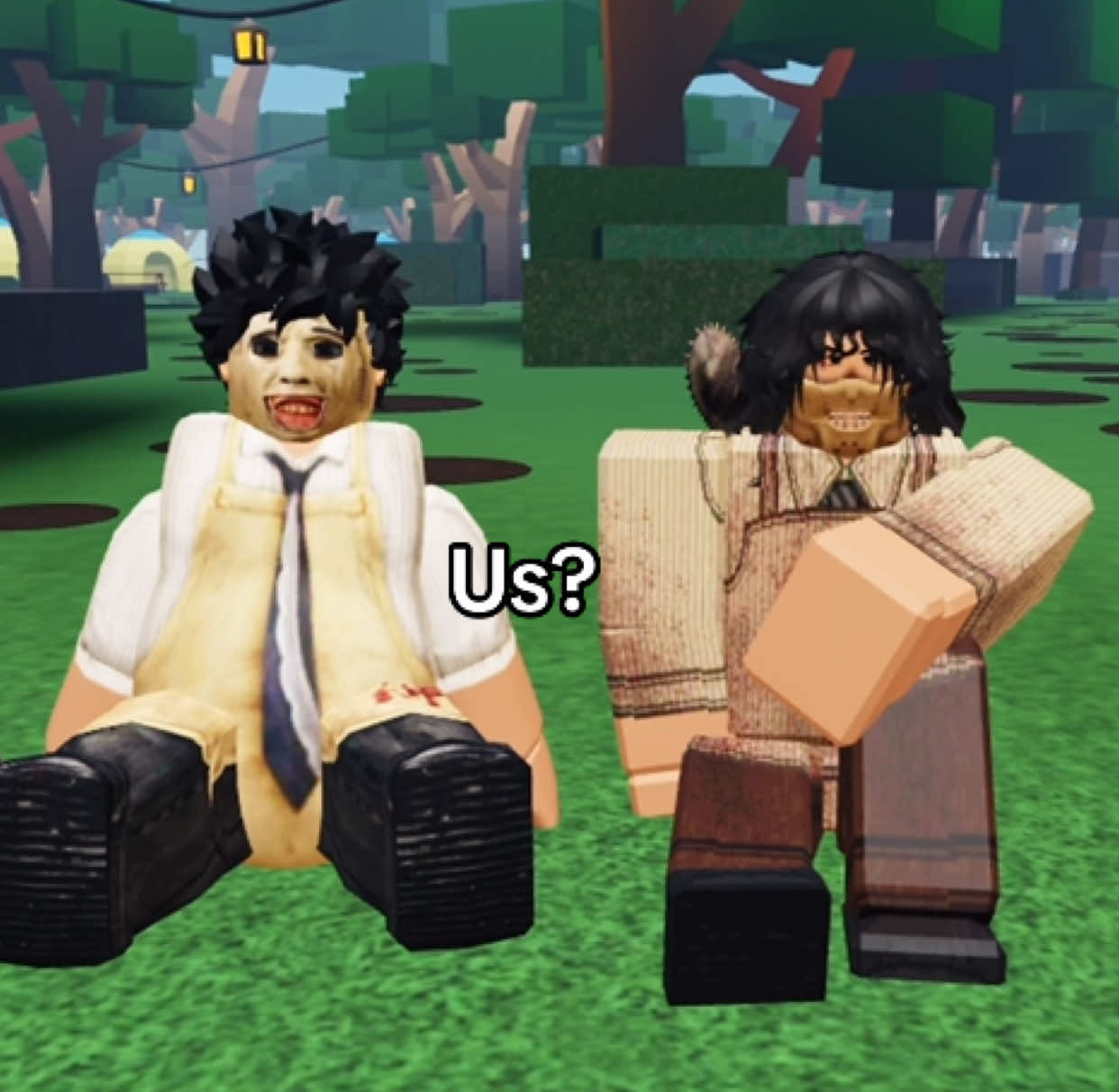 Just Bubba Sawyer and Thomas Hewitt in Roblox | #texaschainsawmassacre #bubbasawyer #thomashewitt #leatherface #fyp I’m Bubba