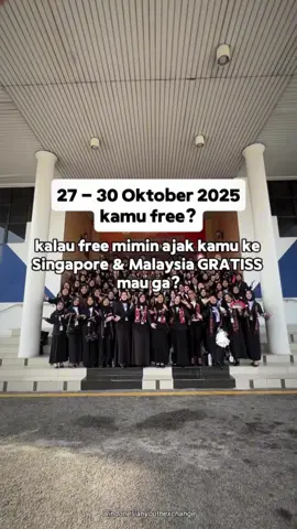 🚀 FULLY FUNDED ke 2 Negara! Jangan cuma lihat orang lain berangkat, saatnya kamu yang berangkat EXCHANGE #2 ✈️ Singapura & Malaysia – GRATIS! Pernah bayangin keliling 2 negara sambil belajar leadership, public speaking, dan networking dengan pemuda internasional? 💡 Ini kesempatan emas kamu! ✅ Aktivitas Seru: ✅ IYX Youth Project Pitching ✅ Student Forum Discussion ✅ Kunjungan ke Top Asia University 🇲🇾🇸🇬 ✅ Company Visit & Global Insight ✅ Cultural Show Malaysia ✅ Petronas Twin Tower & KLCC ✅ Networking ✅ International Awards untuk delegasi terbaik 🎁 Benefit (100% GRATIS): ✅ Tiket Pesawat PP Jakarta–Malaysia ✅ Hotel 3 Malam ✅ Sertifikat Internasional ✅ Merchandise & Kaos Resmi ✅ Makanan Halal Full Program ✅ Transportasi Lokal (Private Bus) 🗓 Timeline Pendaftaran: ✅ Gel. 1: 11–19 Agustus 2025 ✅ Gel. 2: 20–28 Agustus 2025 ✅ Gel. 3: 29 Agustus–6 September 2025 📌 Info & Daftar: linktr.ee/iyxprogram 📲 IG: @indonesianyouthexchange | WA: +62 812-2517-2866 🔥 Kuota Terbatas! Jangan cuma lihat orang lain berangkat, saatnya kamu yang berangkat!