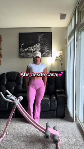 Así me cuido desde casa 💕💕💕😌 #gymhome #absworkout #absmachine #gymlifegymrat 
