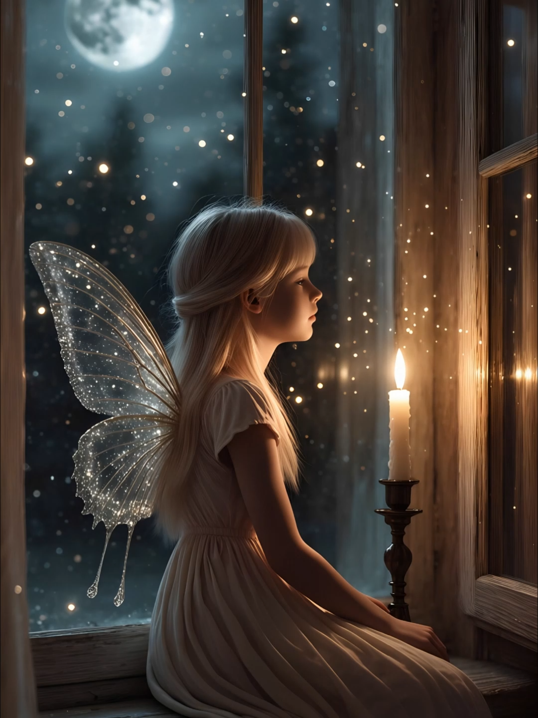 ✨ A fairy by candlelight 🌙🕯️ A sweet and cozy healing moment 💖 #Fairy #HealingVideo #Romantic #CozyVibes #Fantasy #AIAnimation #요정 #애니메이션 #따뜻한영상 #妖精 #アニメーション #癒し