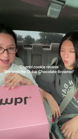 It’s a new week so here is a new @Crumbl cookie review! We got to try the Dubai Chocolate Brownie and it was our fave! Thanks @kearstin._.r for filling in for your dad ☺️ Rico says he’ll see you guys next week 🫶🏼 #eatwithus #crumbl #crumblecookiereview #mukbang #motherdaughter 