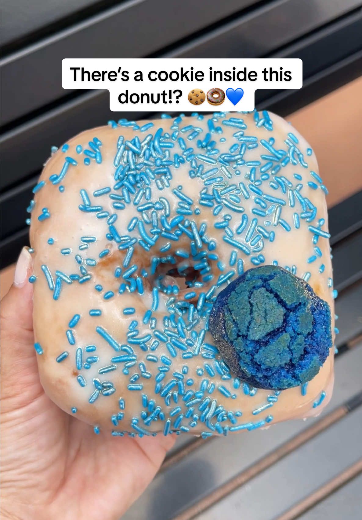 A COOKIE, inside a DONUT??? They call this the Cookie Monster Doughnookie - Smash or Pass? #cookie #donut 