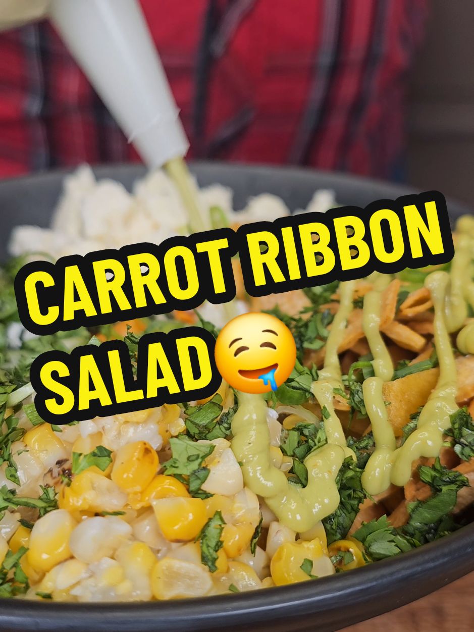 Lettuce Step Aside, Ribbons Are Running The Show!🥕 #carrot #ribbon #salad #healthy #healthyfood 