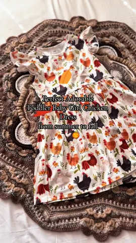 #fallmusthaves #toddlersoftiktok #toddlerdress #babygirloutfit #chicken #chickens #cute #farmlife #falldealsforyou 