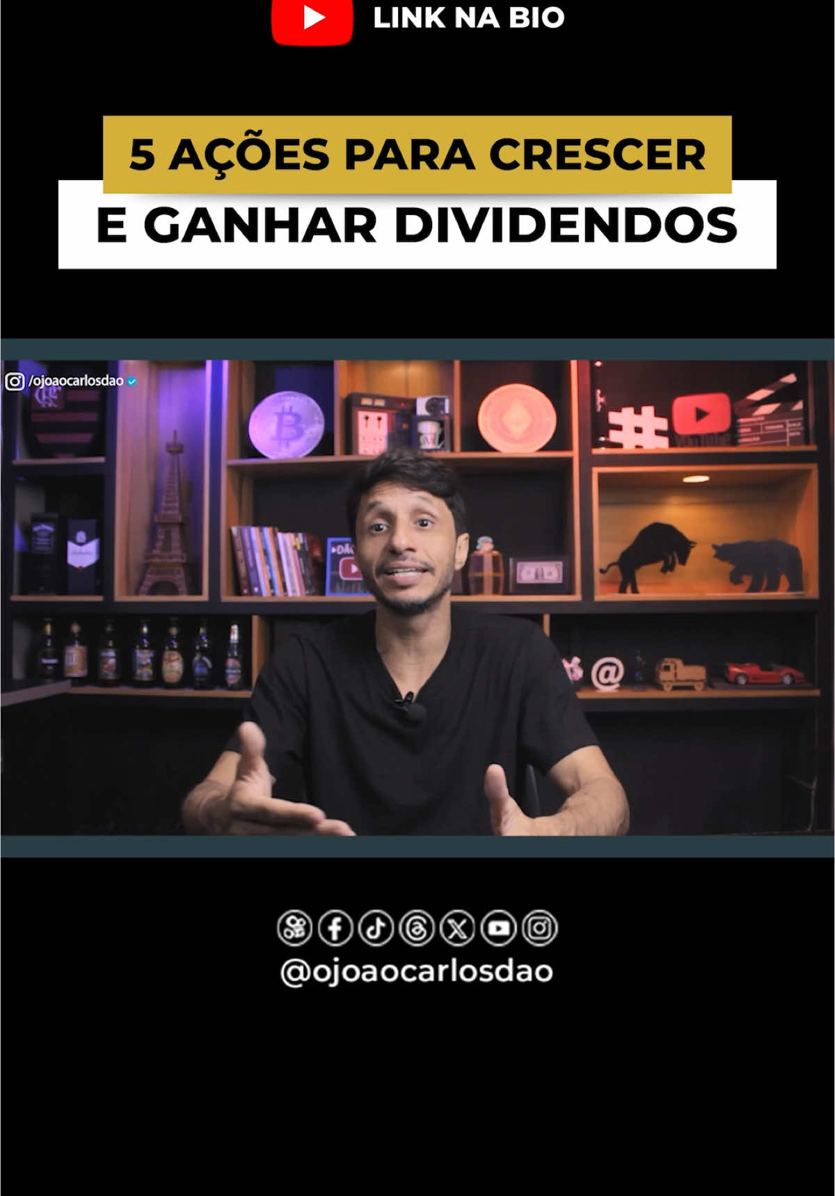 5 Ações Para Crescer e Ganhar Dividendos em 2025… #finanças #investimentos #ações #Dinheiro #daocash #joaocarlosdao 