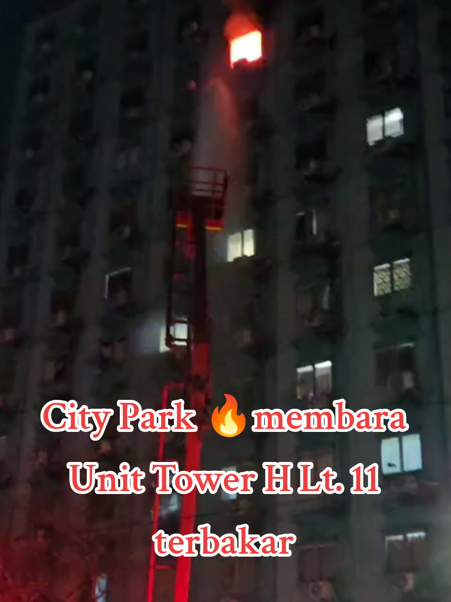 Tragedi di City Park - Cengkareng Timur Selasa 19 Agustus 2025 Tower H Lt. 11 Unit 31. Harap ‼️berhati2 dlm menggunakan🔥 api pada unit rumah susun yang luasnya terbatas. Semoga korban segera pulih 🙏 #kebakaran #rumahsusun #apartemenmurah #jakartabarat 