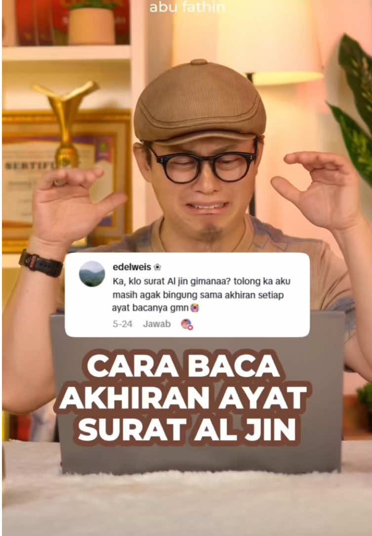 Pernah perhatiin nggak, gimana cara baca akhiran ayat di Surat Al-Jin? 🤔 Banyak yang masih bingung, karena akhiran ayatnya punya ciri khas bunyi yang mirip-mirip. Kuncinya perhatikan panjang pendek harakat dan ketepatan makhraj hurufnya  Kalau salah baca, bisa beda makna loh!  Yuk belajar bareng biar makin fasih tilawahnya  #SuratAlJin #BelajarTajwid #BelajarNgaji #NgajiAsik #NgajiSantai #NgajiOnline #NgajiIndonesia #NgajiViral #FYP #BelajarQuran #NgajiBareng #TajwidMudah #KontenNgaji 