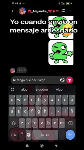 @🎀_Alejandra_🎀  Spolier: no es mi novia 😭 vamos a cambiar de idioma jejeje #osc #chatting #texting #tpot #fnf 