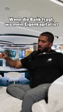 Wenn der Banker fragt wo mein Eigenkapital ist. 😂 #Kapitalanlage #Betongold #Geldanlage #Investieren #immoabi #Tilgung #schulden #immobilienerklärt #Eigenkapital #Bank #abdelhamid