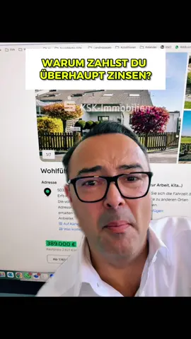 Warum zahlst du überhaupt Zinsen?! 🤔 Ich rechne vor, was Zinszahlungen wirklich bedeuten – und ob Miete zahlen nicht genauso Geldverbrennung ist. Der ehrliche Vergleich: Kaufen vs. Mieten 2025. #MieteOderKaufen #Zinsen #Finanzierung #Immobilienvergleich #Hauskauf