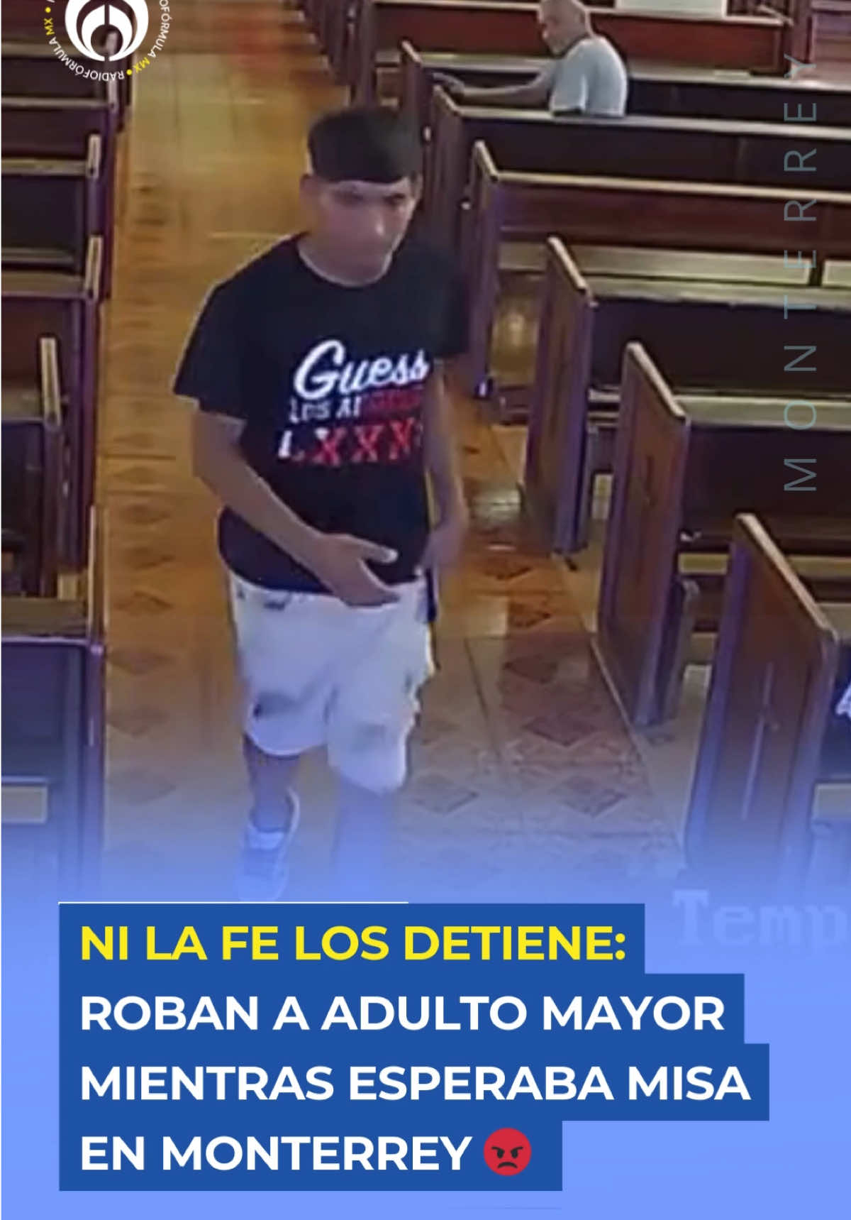 🚨 ¿Ni en la casa de Dios estamos seguros? Un ladrón robó a un hombre mayor dentro de la Parroquia San José de la Montaña en Monterrey. El adulto mayor intentó perseguirlo, pero el delincuente logró escapar y aún no ha sido capturado. #Monterrey #Seguridad #TopoChico