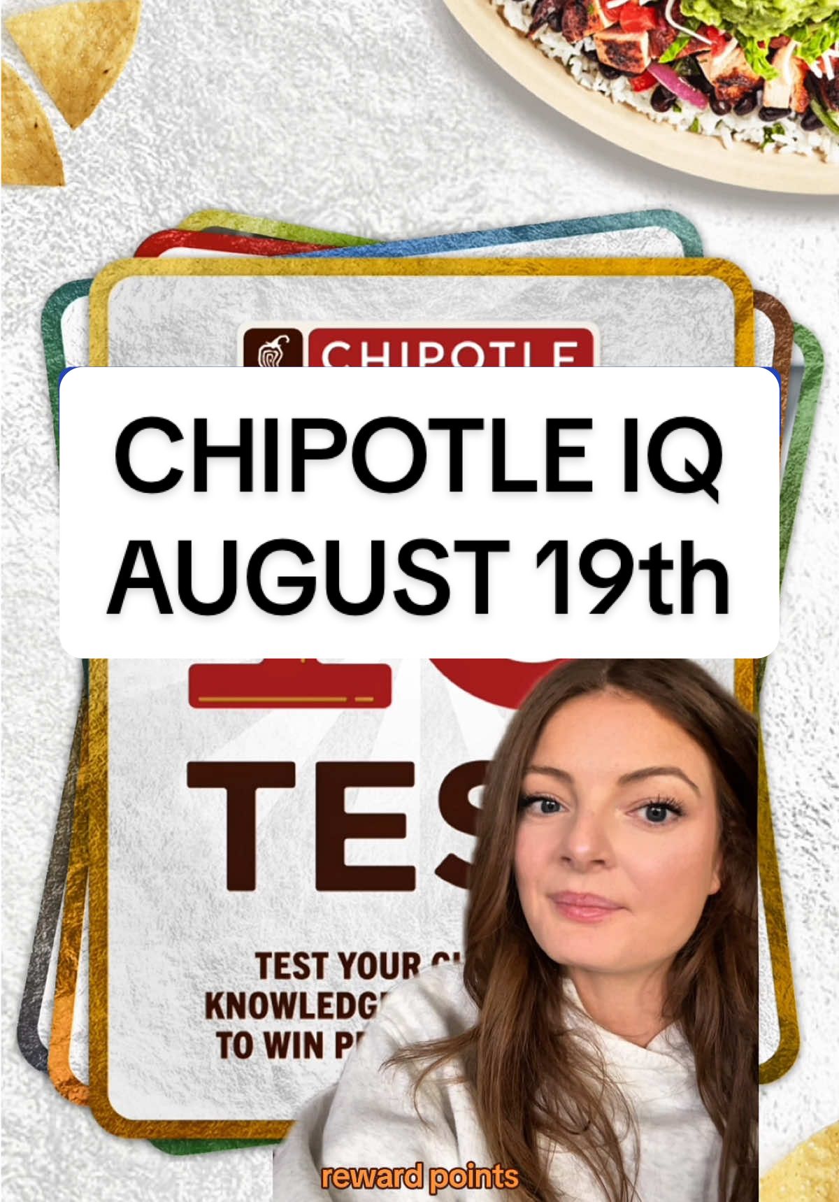 New week, new chances to win BOGO Chipotle or free sides with the Chipotle IQ test. 🌯 🧀  You can play August 19 - 21 this week and remember that new prizes drop every hour starting at 9am ET.  #Freebie #Chipotle #FoodDeals #DailyDeal #cheapfood