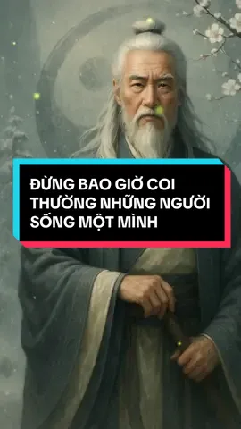 Đừng bao giờ coi thường những người sống một mình #daolynguoixua #trietlynguoixua #trituenguoixua #loinguoixuaday #xuhuong 