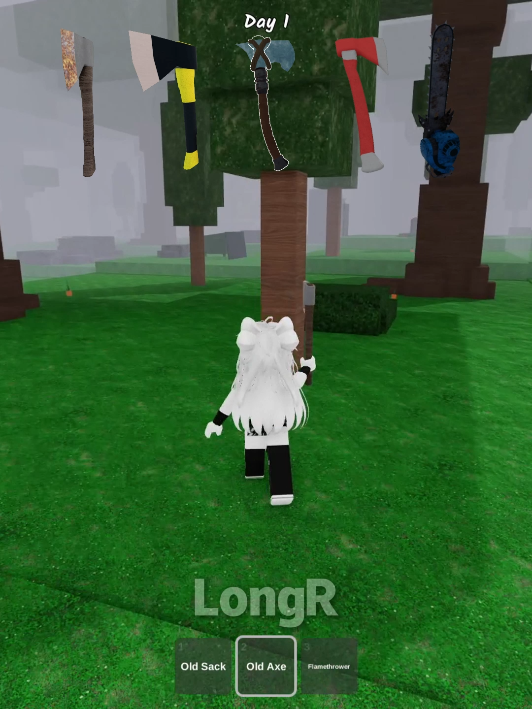 All Ax Vs Tree  #roblox #99nightintheforest #longr #usa
