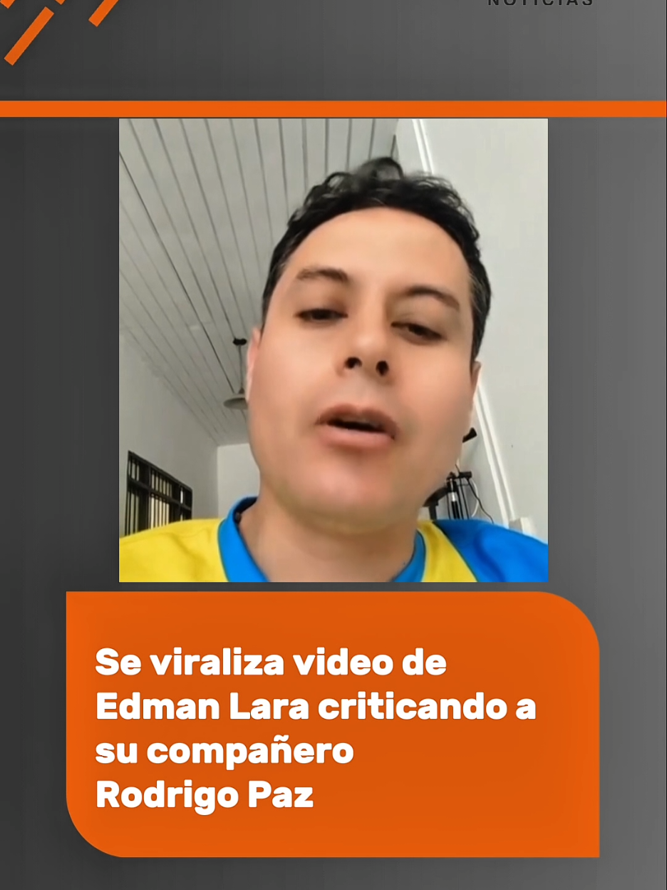 🟠 Difunden video de #EdmanLara criticando duramente a quién ahora es su compañero #RodrigoPaz por su mala gestión cuando era alcalde. El vídeo es de antes de las elecciones. #novavoxnoticias #eleccionesbolivia2025 #noticiasbolivia 