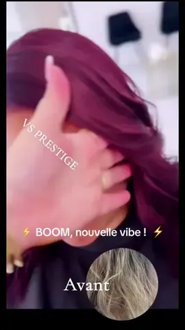⚡ BOOM, nouvelle vibe ! ⚡ Violine glamour, brillance assurée ✨ 📍 VS Prestige – 16 rue du Mail, Nîmes 📞 07 69 71 29 17 #VSPrestige #Coloration #ViolineHair #nimes #TransformationCapillaire