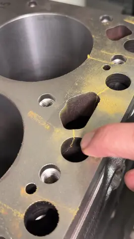Cracks in Blocks. Where do you draw the line? #autoshop #autorepair #enginebuild #enginerepair 
