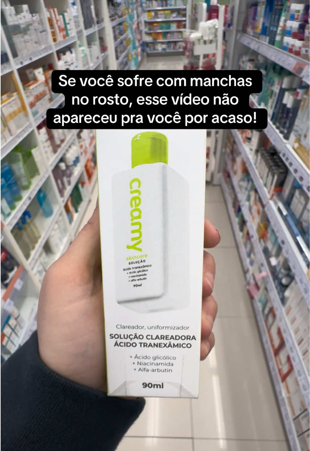Creamy Solução Clareadora + Ácido Glicólico + Niacinamida + Skincare + Ácido Tranexâmico + Desconto 🧡 #creamyskincare #clareador #skincare #autocuidado #desconto