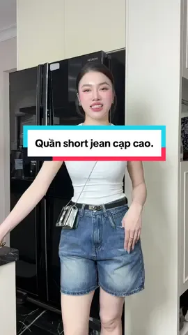 Quần short jean cạp siêu cao.#vuongtrangreview #quanshortnu #quanshortjean #quanshortcapcao #quanaonu 