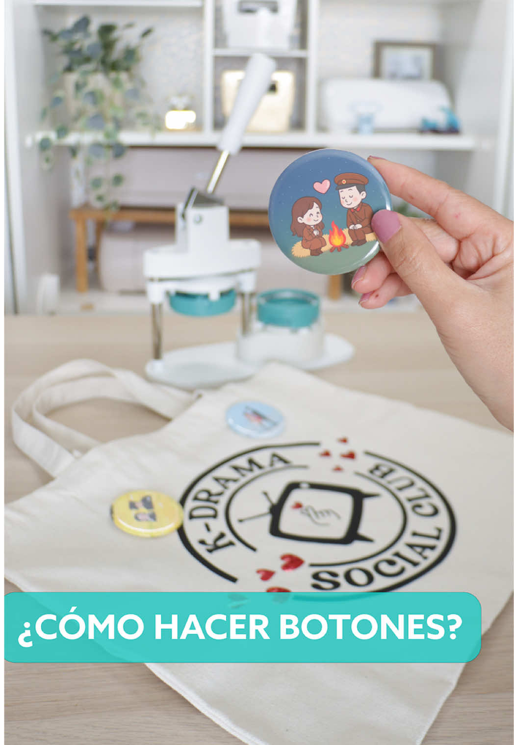 ¿Cómo hacer botones? Cricut + Impresora + Prensa de Botones #maker4  #wermakersbuttonpress  #kdrama #kdramalovers  