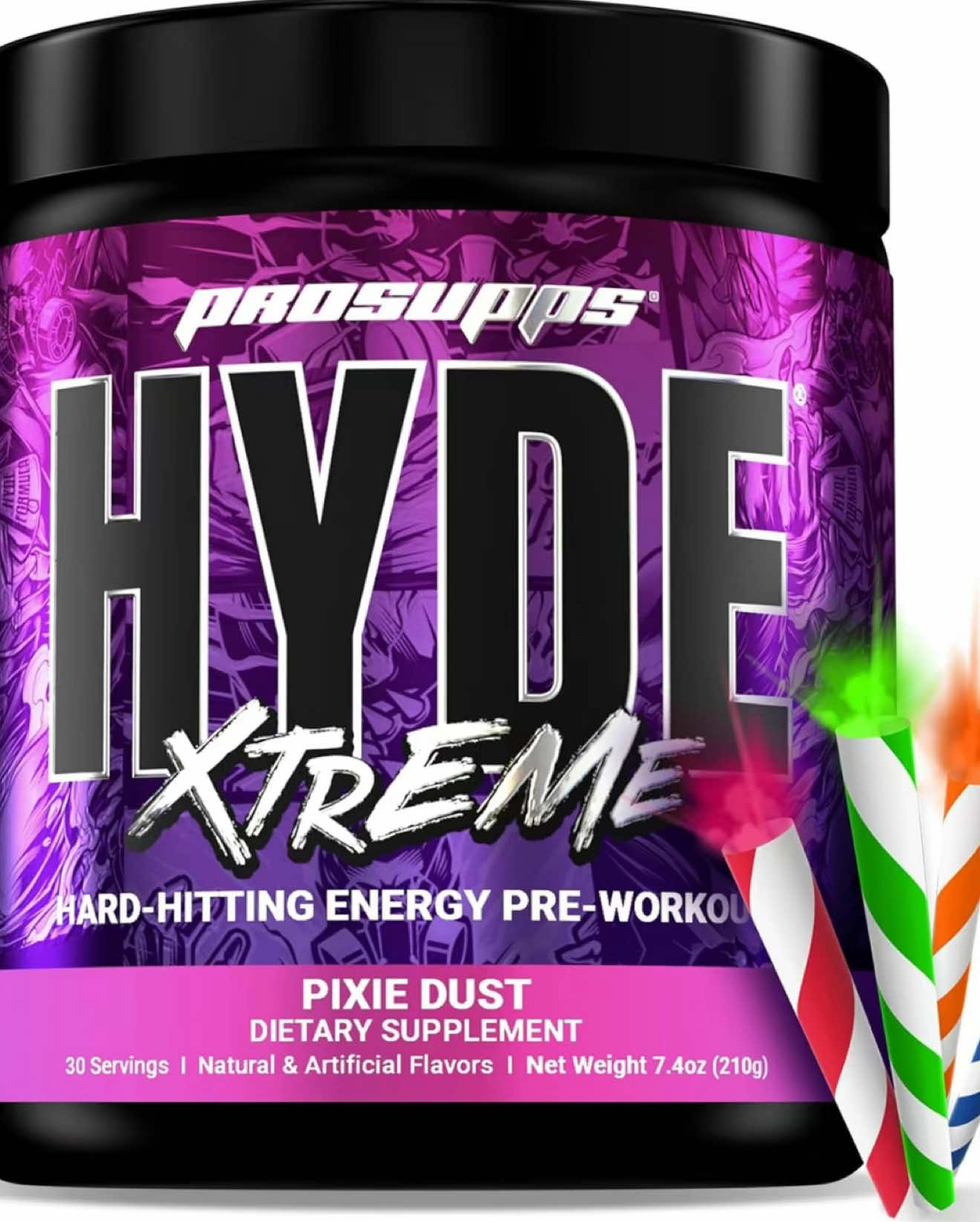 Hyde Xtreme pre workout Powder Energy Drink - Intense Sustained Energy, Pumps & Focus with Beta Alanine, Creatine & Nitrosigine Supplement Fitness Healthcare Edible