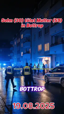 Sohn (30) tötet Mutter (59) in Bottrop #polizei 