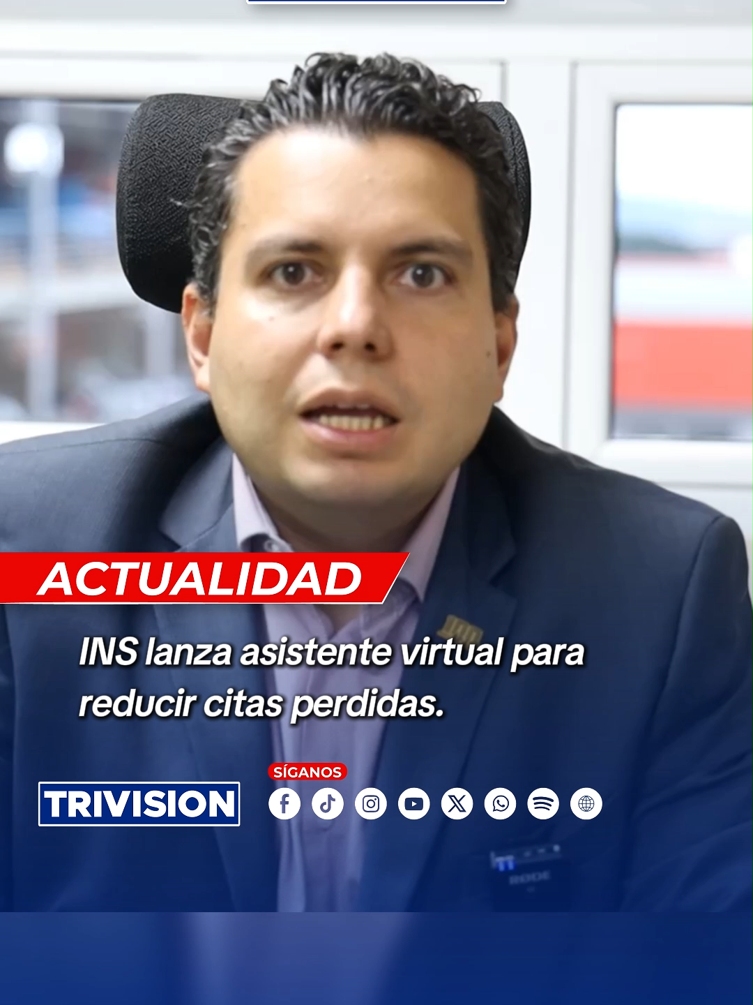 🔴#NoticiasTrivision | Los asegurados del INS perdieron más de 21.000 citas en el primer semestre de 2025. Para mejorar la atención, la institución lanzó un Asistente Virtual por WhatsApp que permite consultar fechas de citas, incapacidades y otros servicios de salud sin esperar operador.