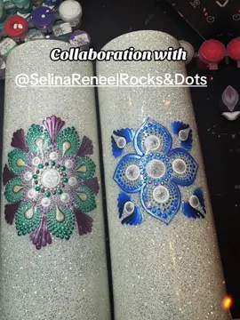 Mandala dots on my tumblers🖤