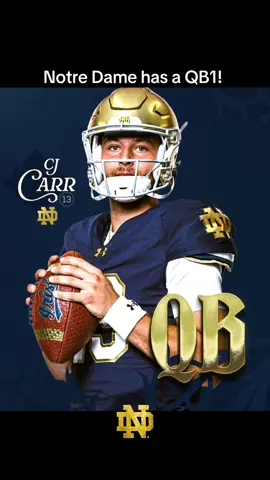 And the Irish have picked a QB1!!  #goirish #notredame #cfb #fyp #football 