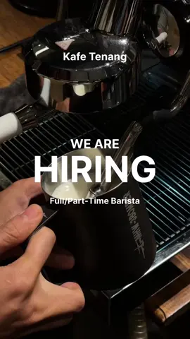 Anyway we are hiring full time / part time barista for early September 2025. Contact us on WhatsApp- (+60147039332) • Good communication & good attitude  • Creativity & passionate about coffee • Honest & trustworthy  • Desire to keep learning  #kafetenang #kangar #perlis #coffee #hiringbarista 