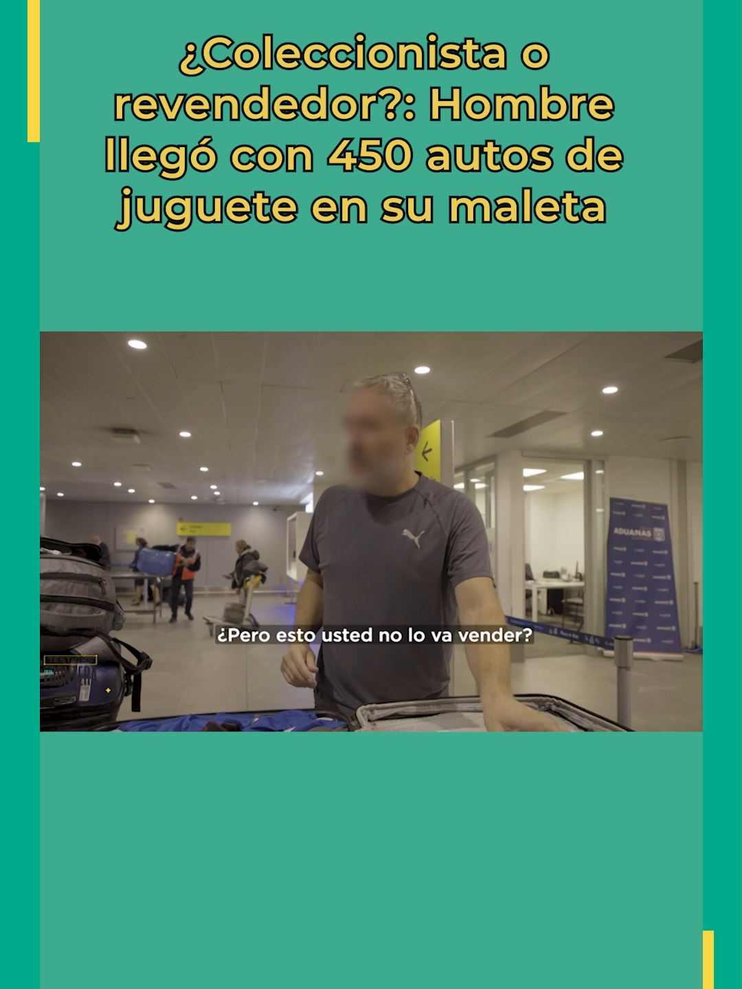 Una maleta bastante curiosa: Un extrovertido hombre llegó desde el extranjero con más de 450 autos de juguete, asegurando ser un dedicado coleccionista.  #meganoticias #Chile #coleccionismo #colección #autosdejuguete #Autitos