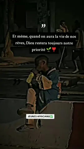 Dieu restera toujours notre priorité✍️💚❣️ #vie #motivation #dieu #citation 