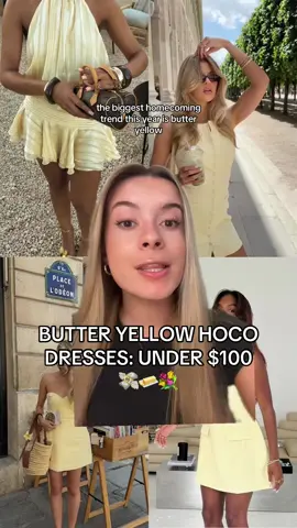 HOCO TREND: #butteryellow under $100! ⭐️💛💐🧈 more dresses on Curtsy 🔗 #hoco2025 #homecomingdressinspo #homecomingdresses #hocodresses #minidress #hocodressinspo #homecomining2025dresses #affordablehocodresses