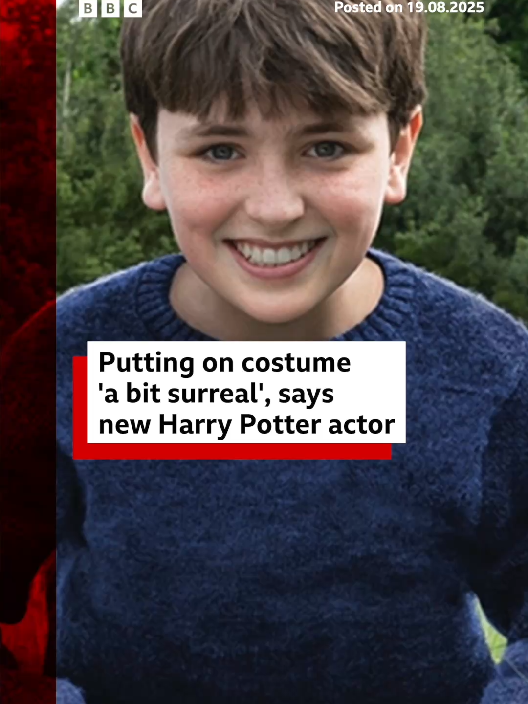 Dominic McLaughlin, 11, will play the boy who lived in HBO’s upcoming reboot TV series. #HarryPotter #DominicMcLaughlin #HBO #TV #WarnerBros #HP #Wizard #Hogwarts #WizardingWorld #BBCNews