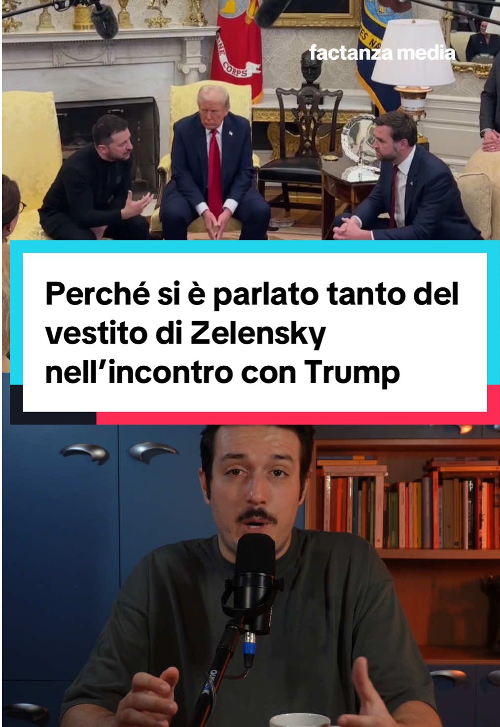 Perché, in un incontro così importante sul futuro dell’Ucraina e gli equilibri geopolitici come quello che si è tenuto tra Trump e Zelensky, si è parlato tanto di com’è era vestito il presidente ucraino? #geopolitica #attualita #news #perte 