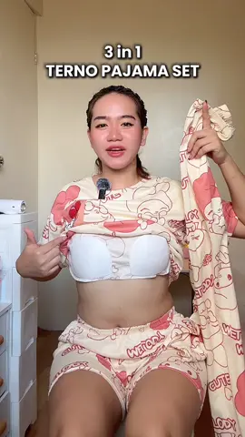 Ganda super ng terno pajamas ko as kn the best sleepwear coz it’s padded, i hope mabili ko kahit limang set lang HAHAHAHAH #ternopajama #pajamaset #ternongpantulog #paddedsleepwear #ternosleepwear 