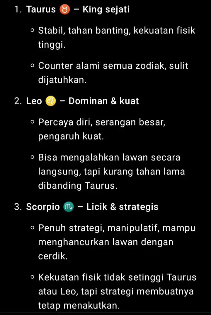 Raja Zodiak sebenarnya??