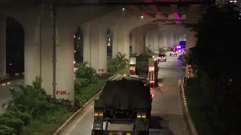 Đoàn khí tài di chuyển về trung tâm thủ đô đêm 19/8 #A80 #2thang9 #dieubinh 