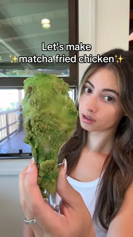 MATCHA FRIED CHICKEN 🍗💚 #trending #viral 