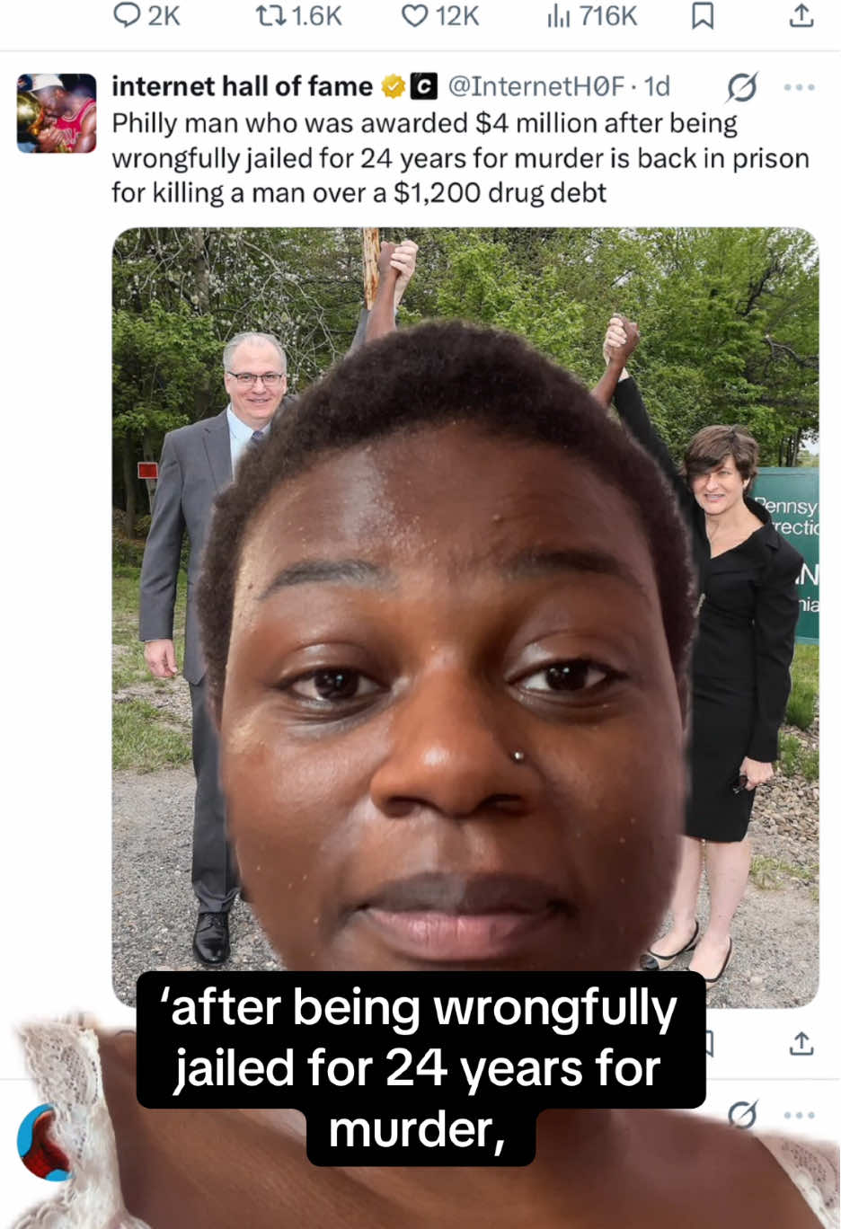Re the prison system 