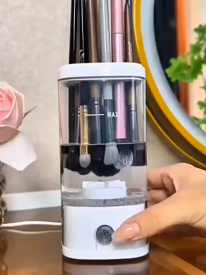MAKE UP BRUSH CLEANER ✨ “Stop wasting time cleaning brushes the hard way. This 2025 beauty gadget cleans, dries & stores your brushes in seconds 💎 A must-have for every queen 👑 Shop smart, shop global 🌍” --- #SmartGlobalDeals #MakeupBrushCleaner #BeautyHack2025 #ViralGadget #AmazonFinds #TikTokMadeMeBuyIt #FutureOfShopping #TrendingNow