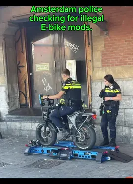 Amsterdam police are cracking down on illegal e-bike mods, and testing for speed limiter removal. Do you think this is going too far, or is it a legitimate safety concern? Let us know your thoughts below. #ebike #lawenforcement #mods #talaria #surron 