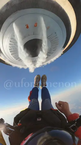 Incredible footage recorded by a skydiver of a UFO that almost took him out! Must see! #ufo #ufos #uap #skydiving #parachute 