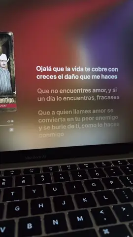 Ojalá que la vida te cobre con creces el daño que me haces.  #pesado #ojala #applemusic #fypシ #vibes #vibess #vibestok 